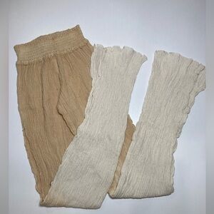 Organic cotton beach pants girls size S